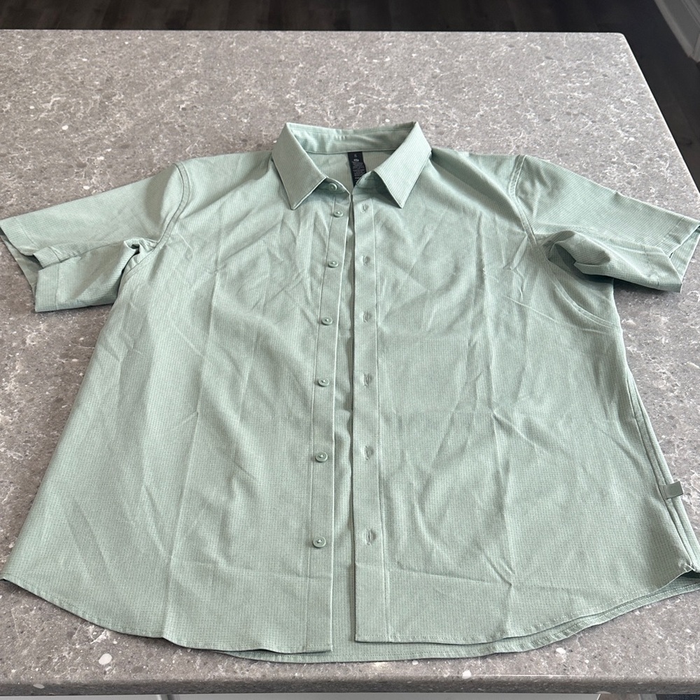 lululemon athletica Sage Green Button Down Shirt